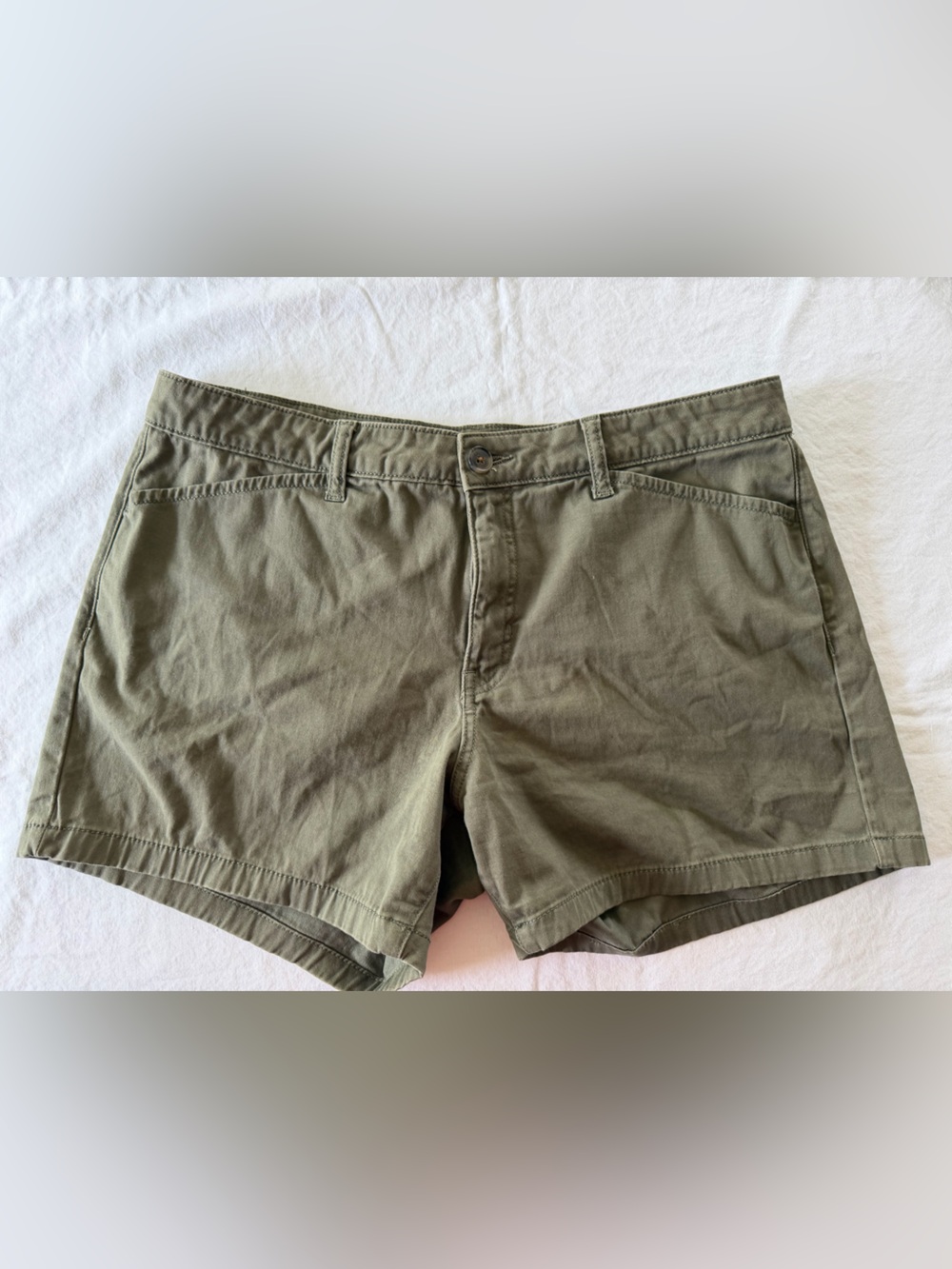 St. John's Bay Olive Green Women's Bermuda Shorts